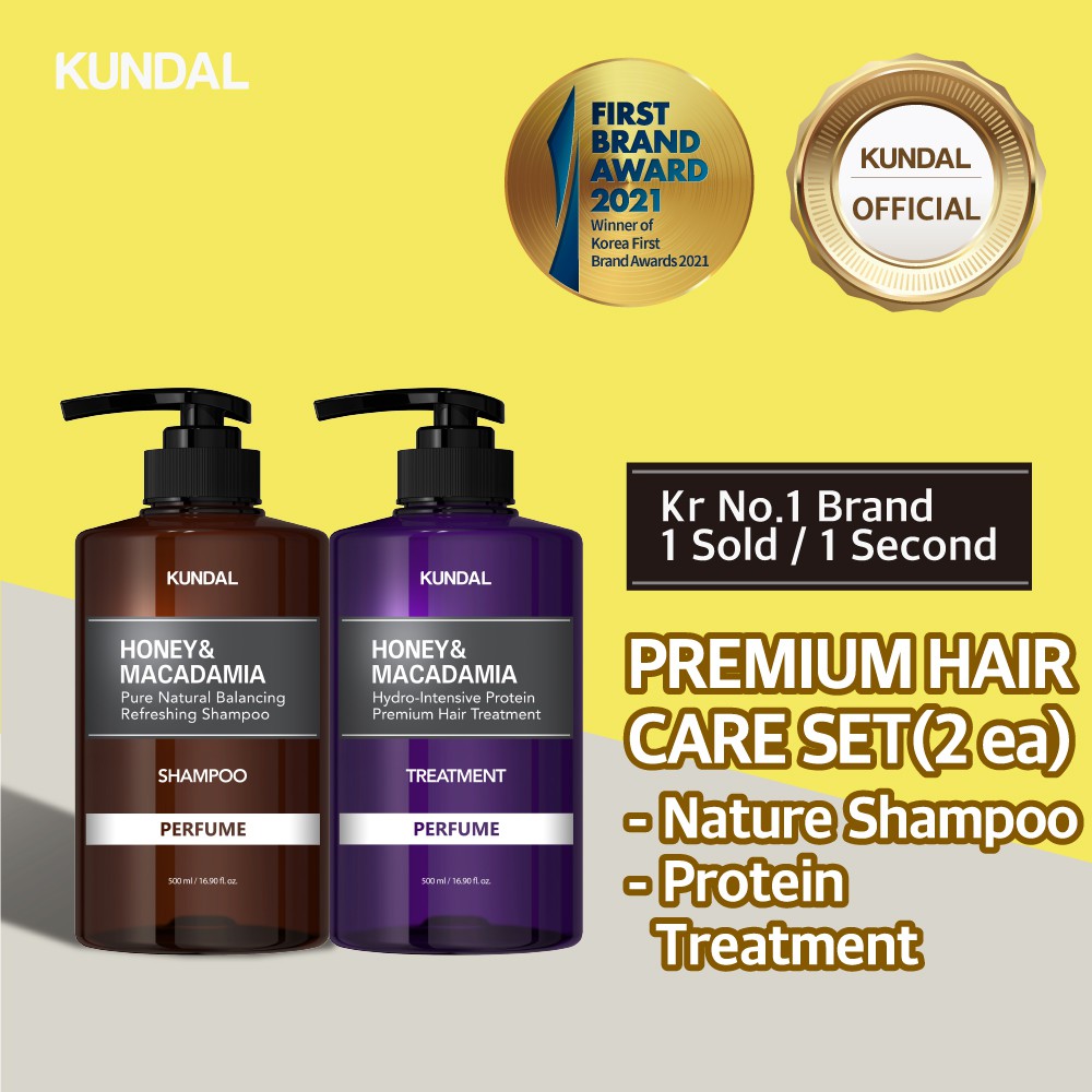 [KUNDAL][Bundle of 2] Premium Perfume Hair Care SET(2ea) Shampoo+Treatment Shopee Singapore