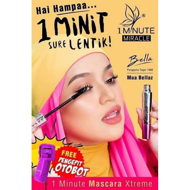 Free Curler 1 Minute Miracle Mascara Extreme Lentik Maskara 1minute Miracle Eyebrow Foundation Kitty Blusher Blush Shopee Singapore