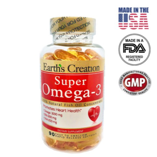 Authorized Distributor Earth S Creation Super Omega 3 1000mg 90 Softgels Shopee Singapore