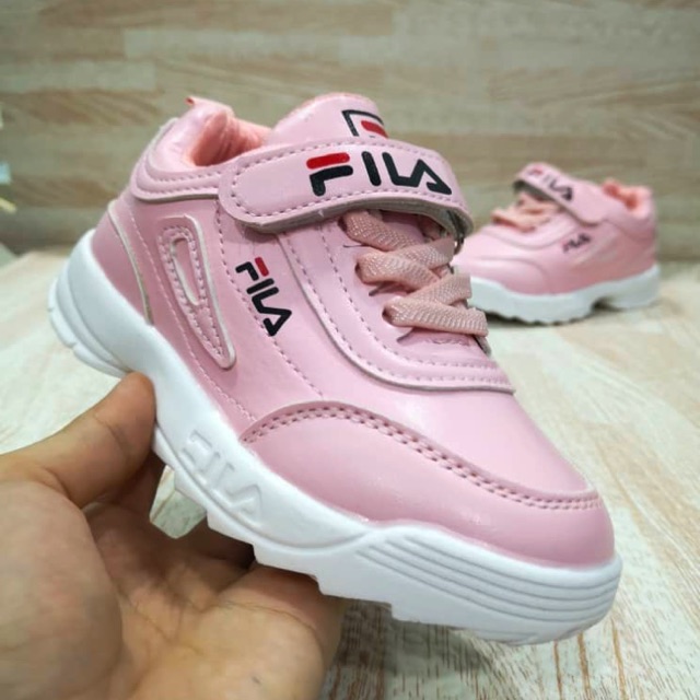 baby pink fila disruptor