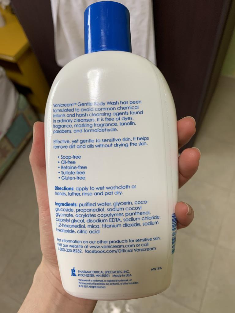vanicream body cleanser