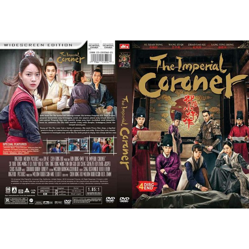 Dvd The Imperial Coroner 4disc End Mandarin Series Mystery Su Xiao Tong Zhao Yao Ke Shopee Singapore