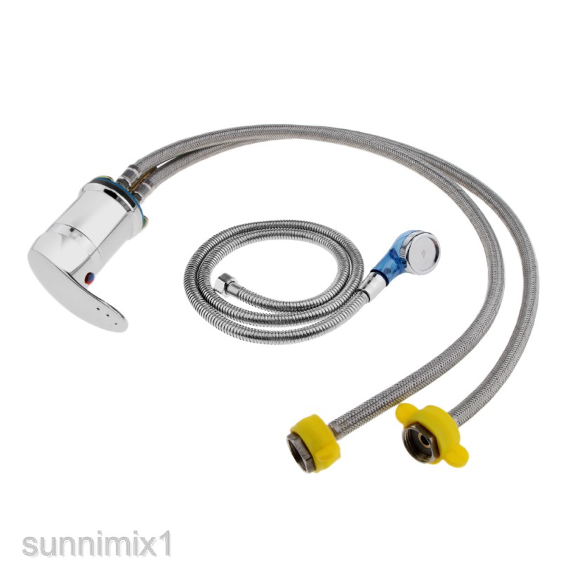 Shampoo Bed Faucet Kit, ZJchao Shampoo Bowl Sprayer Head And Hose Set 2 Gear Anti Splashing Sink Sprayer 120cm Flexible Pipe For Salon Shampoo Bed Hair Salon Sink Faucet Sprayer Hose Set