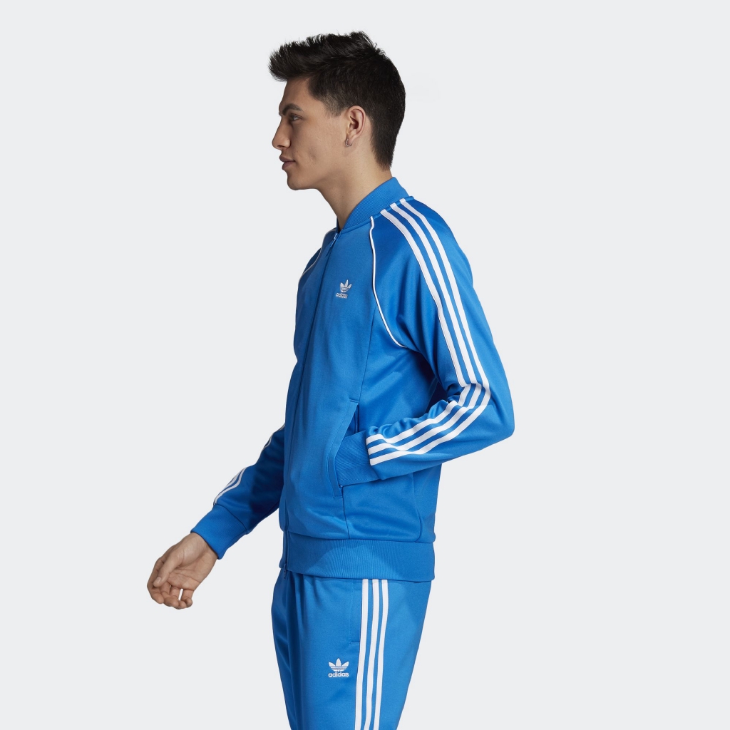adidas sst track jacket blue