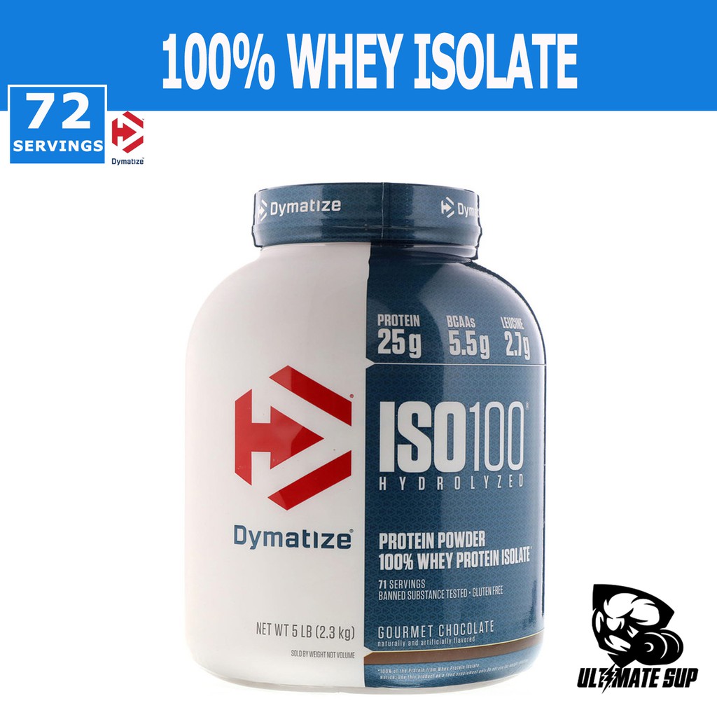 Dymatize Nutrition, ISO 100 Hydrolyzed 100% Whey Protein Isolate, 5lb ...