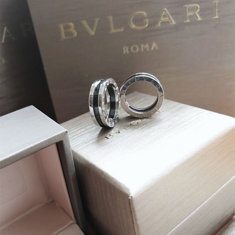 Bvlgari Women's Silver Ring | Shopee 