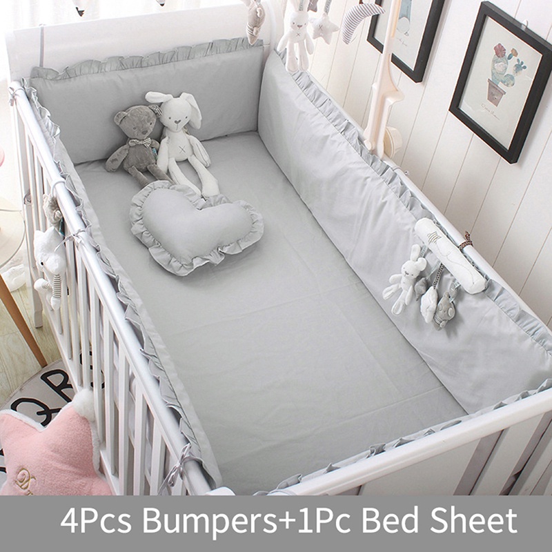 1Pc Baby Bedding Crib Bumper Infant Bed Cot Safety Protector Cushion Nursery 