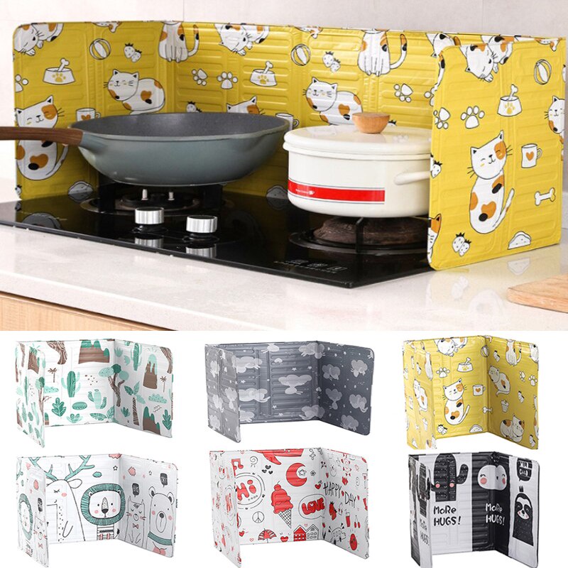 Oil Splash Shield Plate Frying Oil Kitchen Cooking Splashing Protection