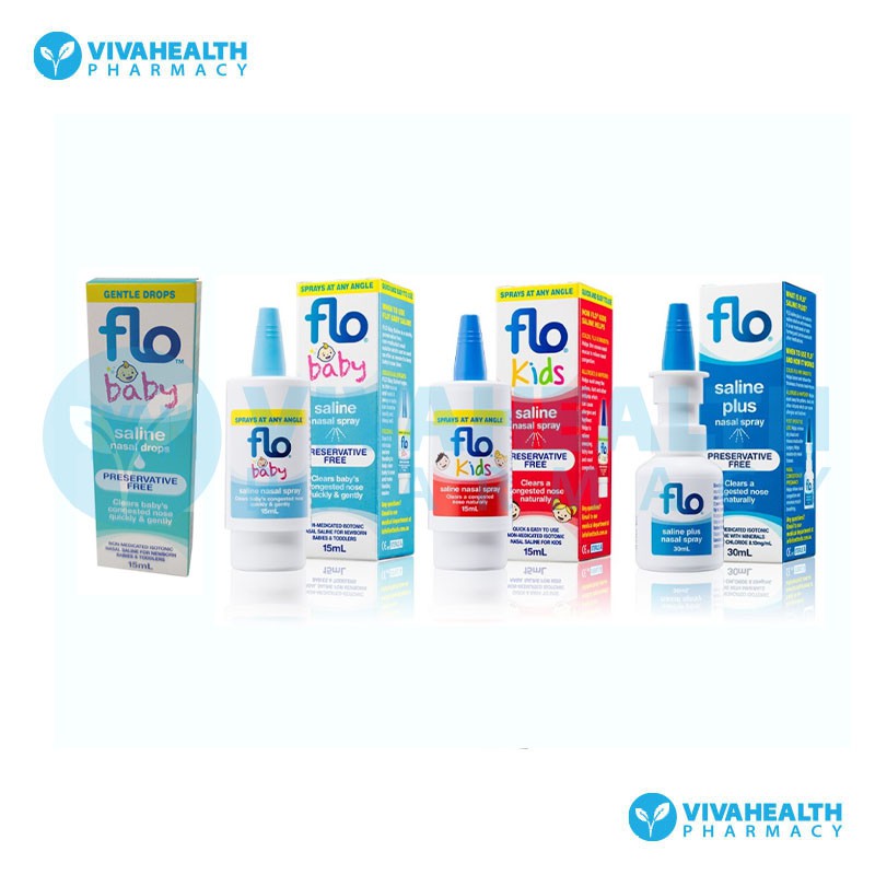 Flo Baby And Kids Nasal Spray 15ml Flo Saline Plus 30ml Shopee Singapore