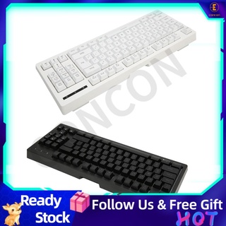 Concon 2.4G Wireless Keyboard 87 Keys RGB Backlight 1800mAh Battery Office for Win 7 8