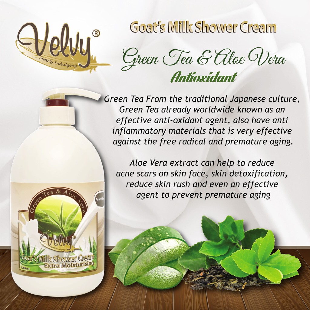 Velvy Green Tea Aloe Vera Shopee Singapore