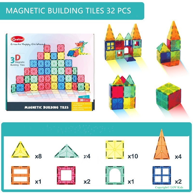 magnetic building tiles