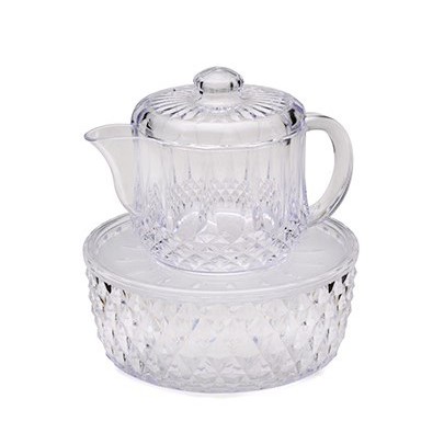 Shop Malaysia Washing Pot With Tray Bekas Basuh Tangan Kristal Crystal Kendi Set Plastic Shopee Singapore