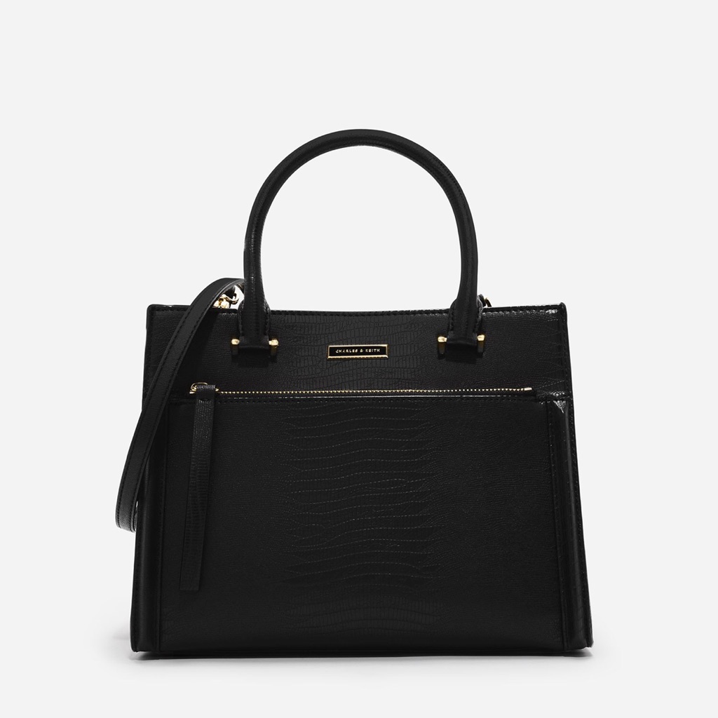 charles and keith structured handbag