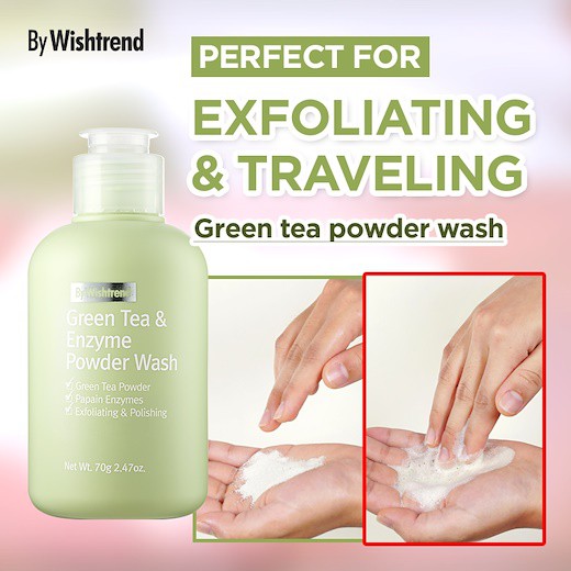 [BY WISHTREND] Green Tea Enzyme Powder wash 110g Shopee Singapore