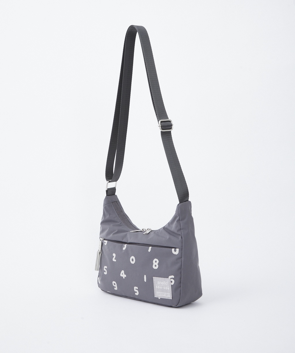 Limited Edition anello x SOU・SOU 2WAY Micro Shoulder Bag SAIS019 Gray New