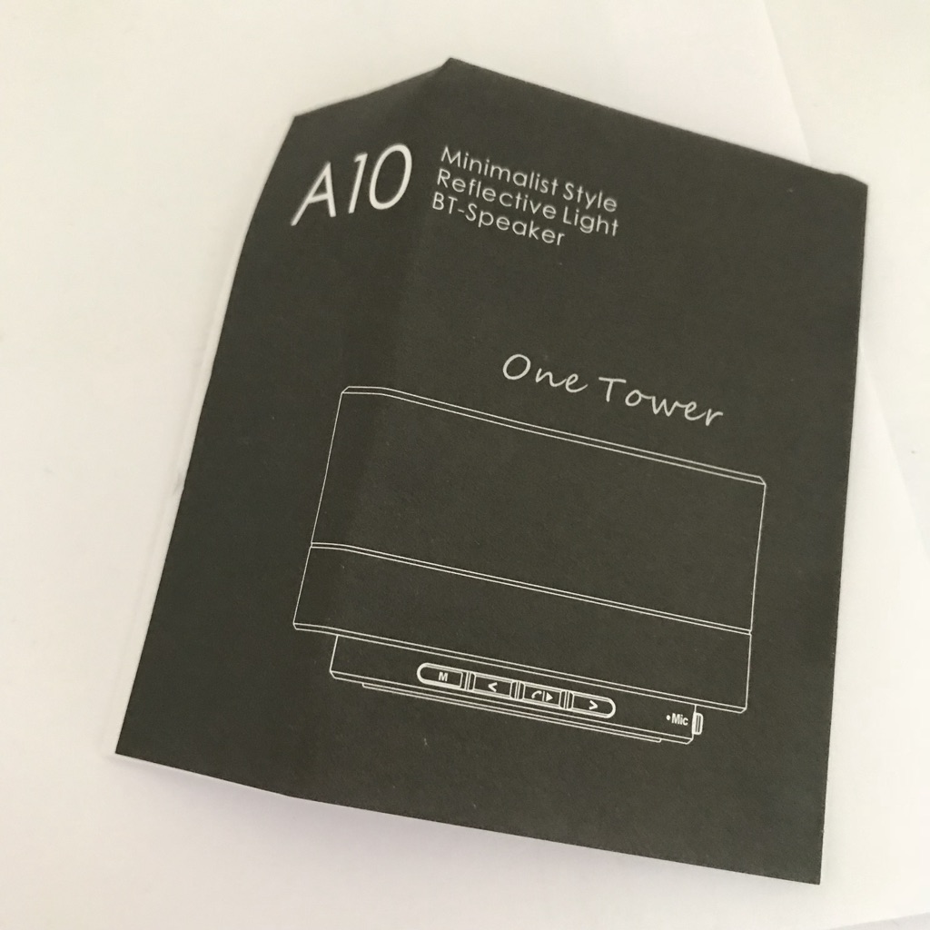 minimalist style reflective light bt speaker