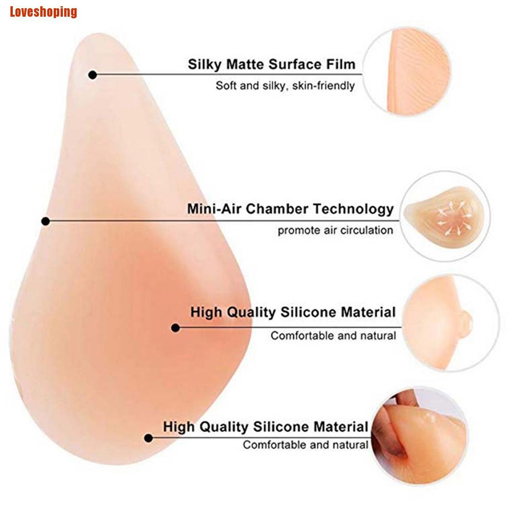 Image of Loveshoping Silicone Breast Form Support Artificial Spiral Silicone Breast Fake False Breast #7