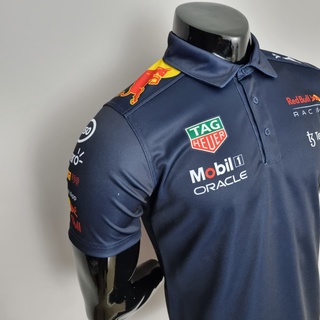 Image of thu nhỏ Red Bull Racing 2022 Team Polo Shirt Uniforms Men's Modern Fit Short Sleeve Collar Golf Polo Shirt Script Logo #3