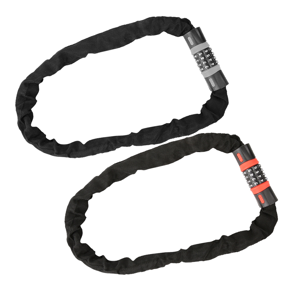 Allinit 4 Digit Cable Bike Lock Anti Theft Steel Chain Lock For