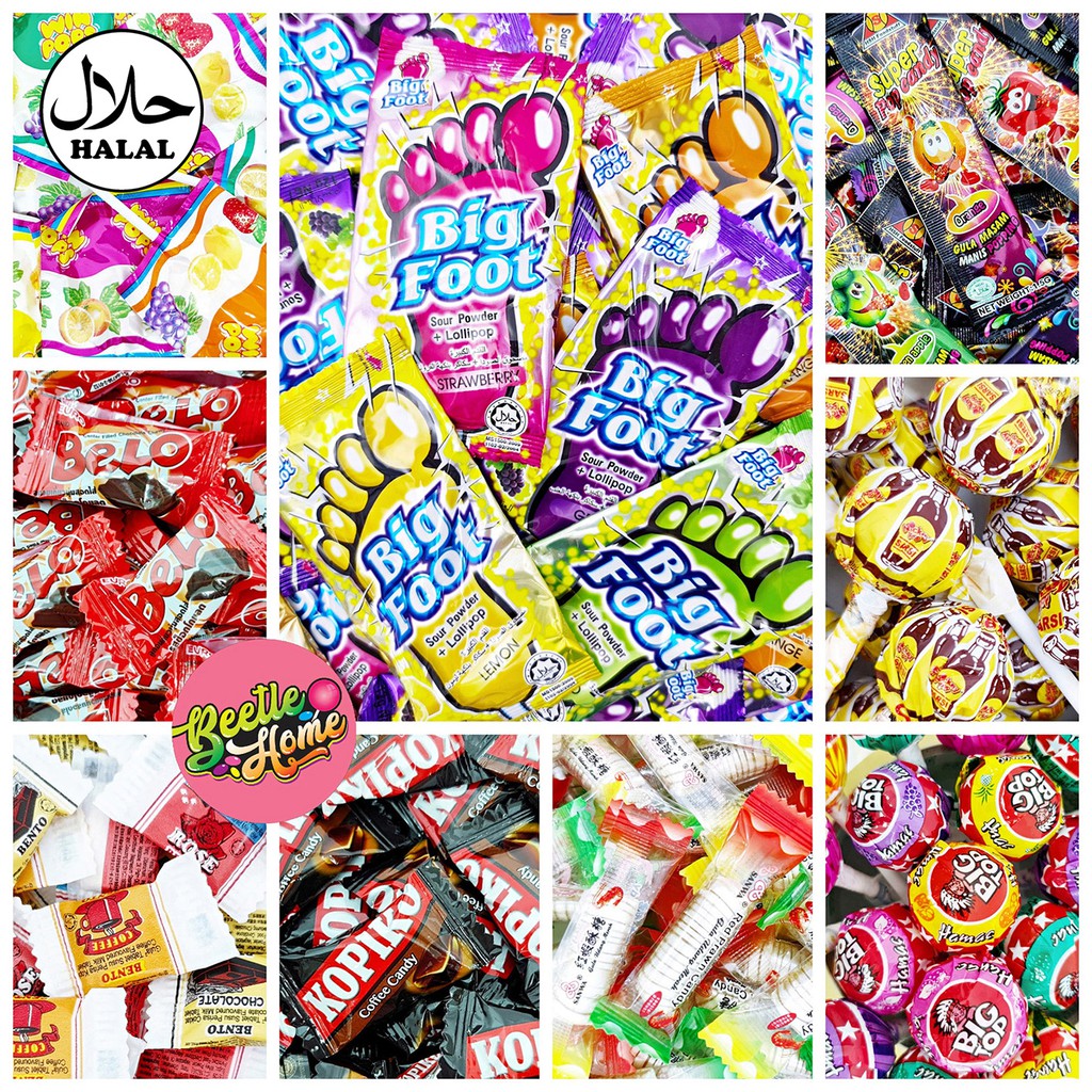 Oldtime Candy Win Pops Lollipop Bigtop Super Pop CC Stick Bento Kopiko Sugar Acid Big Foot Sugar Sugar