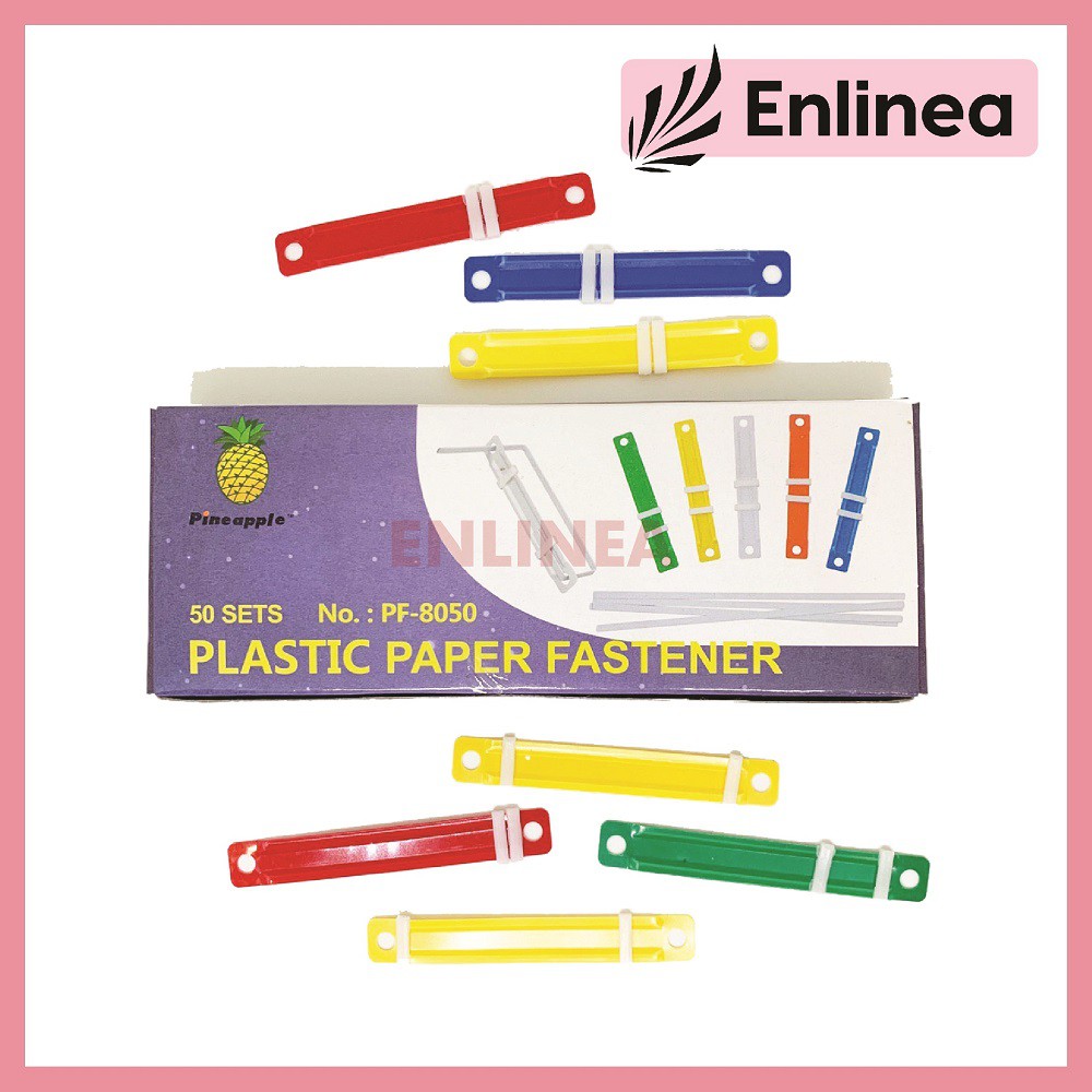 Shop Malaysia Plastic Paper Fastener 50 Sets 8cm Shopee Singapore