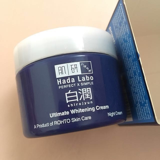 hada labo whitening night cream