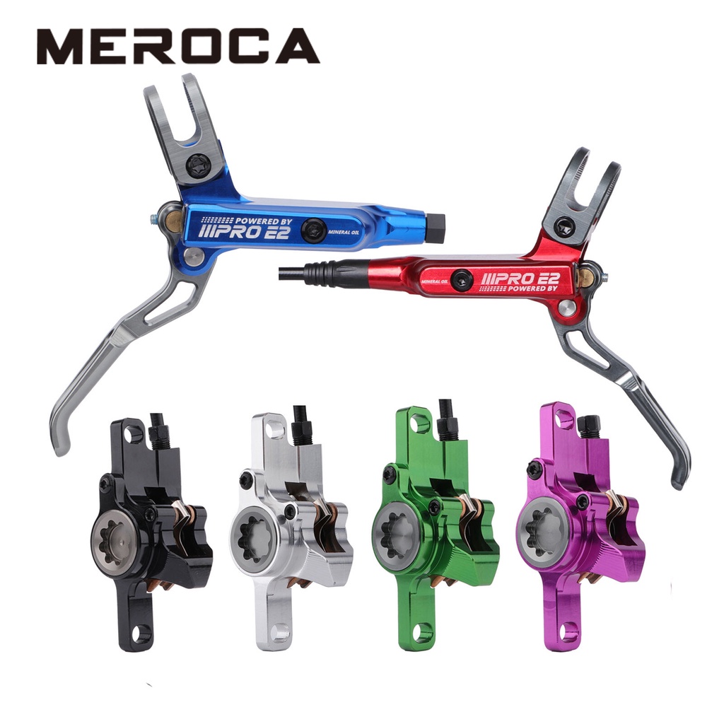 MEROCA E2 Mountain Bike Hydraulic Brake Caliper 2 Pistons CNC Ultra