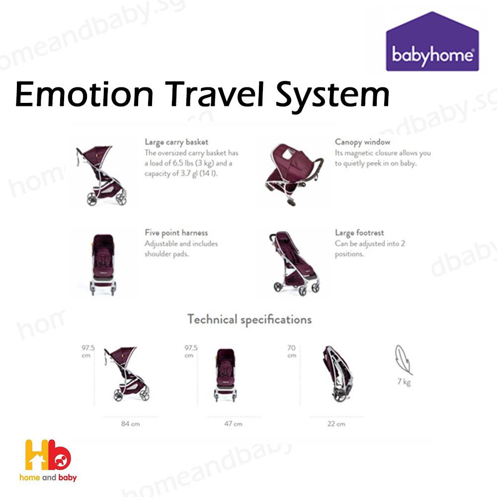 babyhome emotion travel system