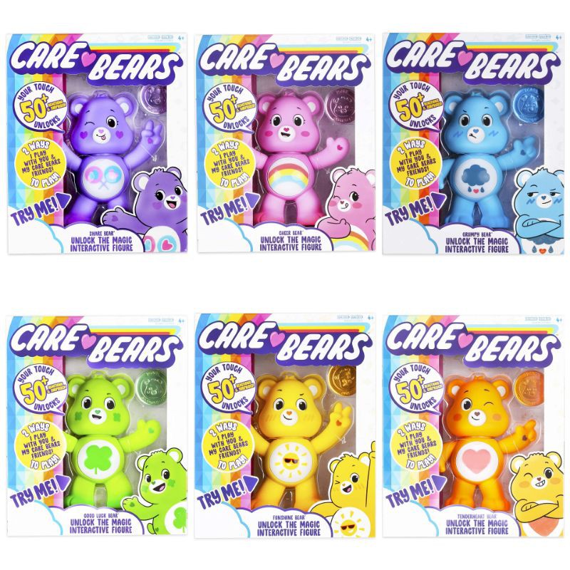 Basic Fun New 2020 Care Bears Unlock The Magic 5 Interactive Figure Share Cheer Grumpy Good Luck Funshine Tenderheart Shopee Singapore