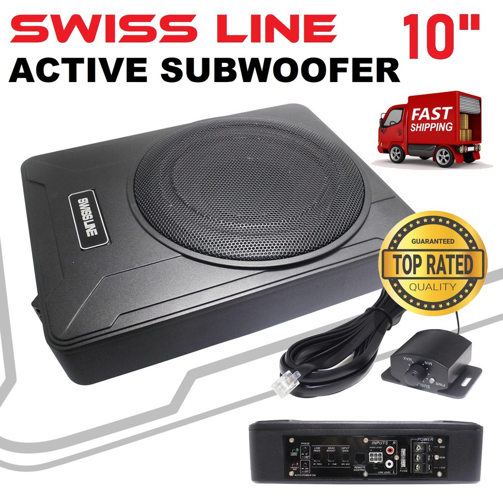 car subwoofer with built in amplifier