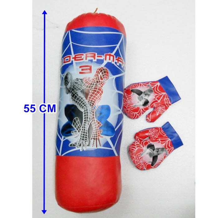 children's punching bag and gloves