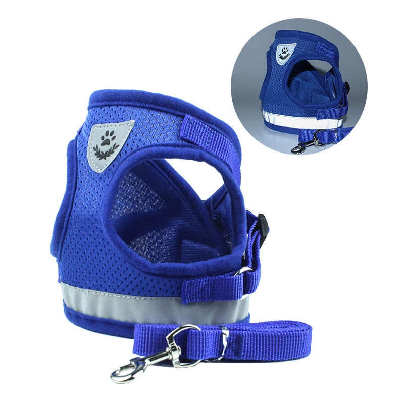 Escape Proof Cat Harness With Leash Adjustable Soft Mesh Reflective At Night Shopee Singapore