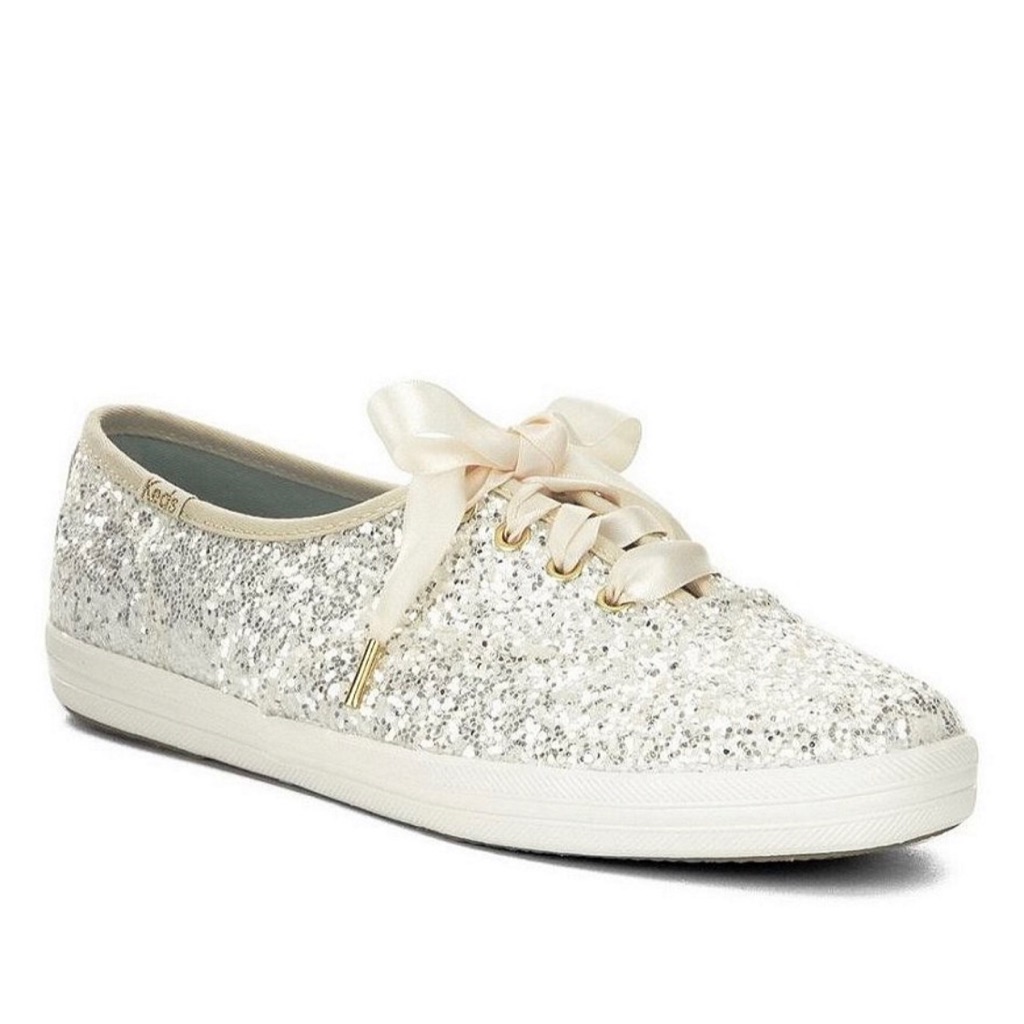 kate spade cream glitter keds