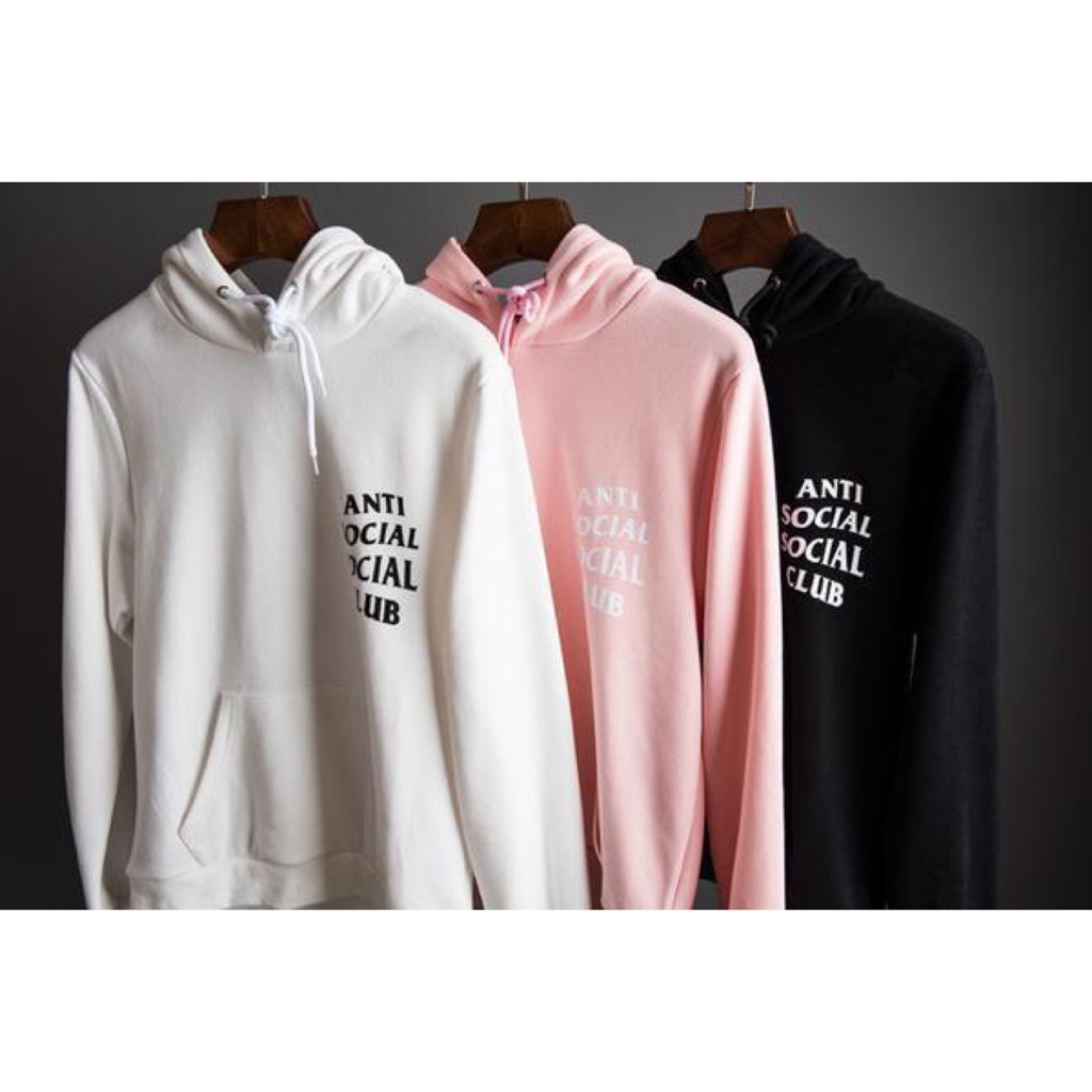 authentic anti social social club hoodie