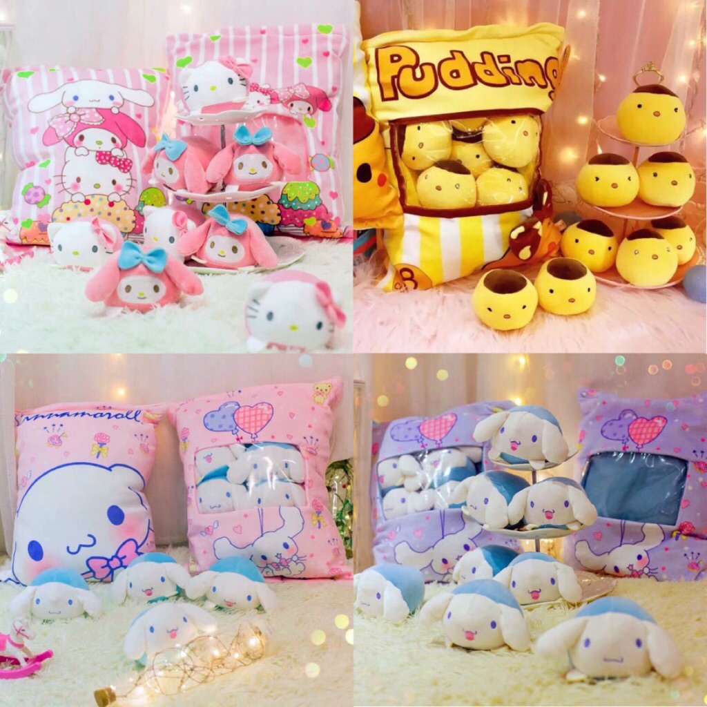 hello kitty cinnamoroll plush