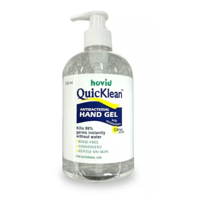 Quicklean Hand Sanitizer Gel 500ml Hovid Shopee Singapore