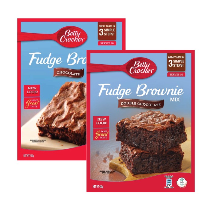 Betty Crocker Fudge Brownie Mix Assorted Variant 2 X 430g Shopee Singapore