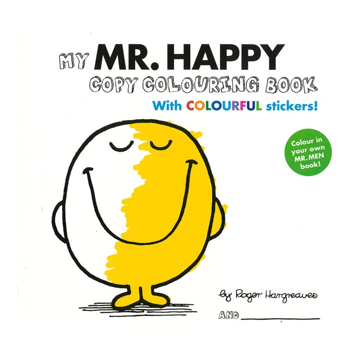 My Mr. Happy Colouring Book With Colourful Stickers | Shopee Singapore