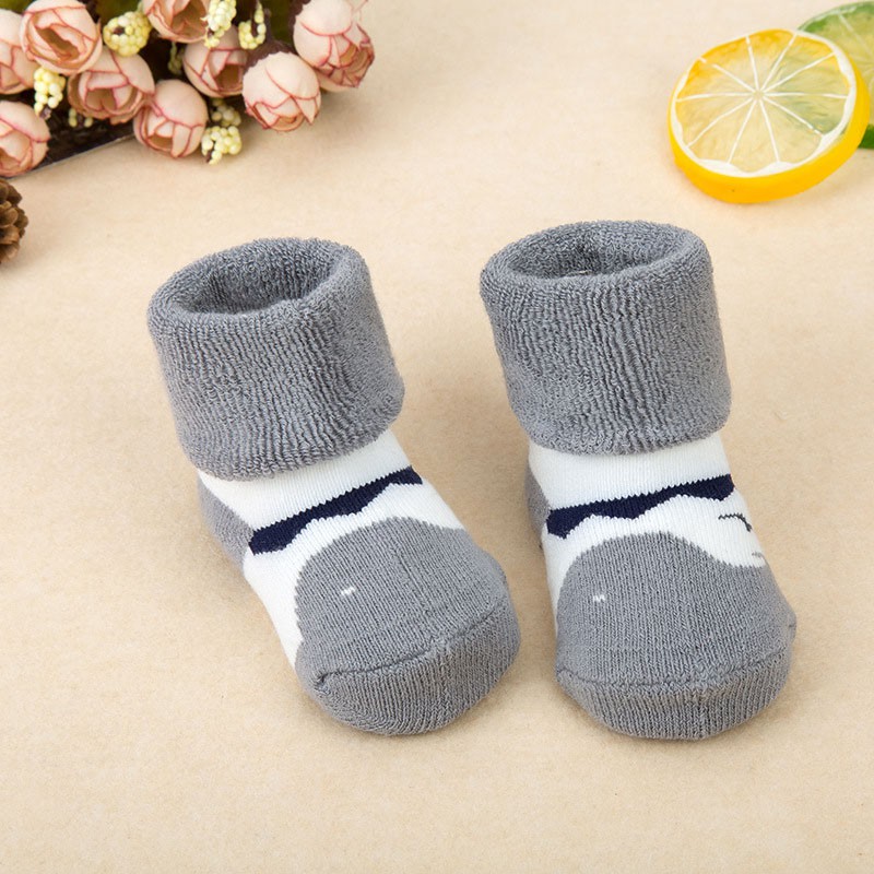 Winter Children Kids Christmas Socks Baby Socks Cotton Cute Cartoon Funny Socks for Infant Toddler Boy Girl Terry Socks