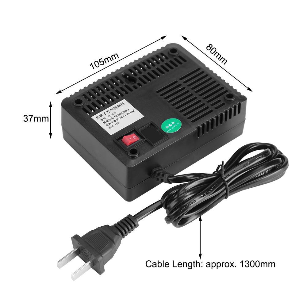 Black Intelligent Negative Ion Anion Generator Room Ionizer | Shopee ...