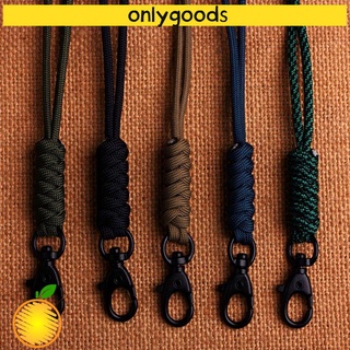 ONLY High Quality Lanyard Rotatable Buckle Self-Defense Parachute Cord Paracord Keychain High Strength New 17 Styles Emergency Survival Backpack Key Ring