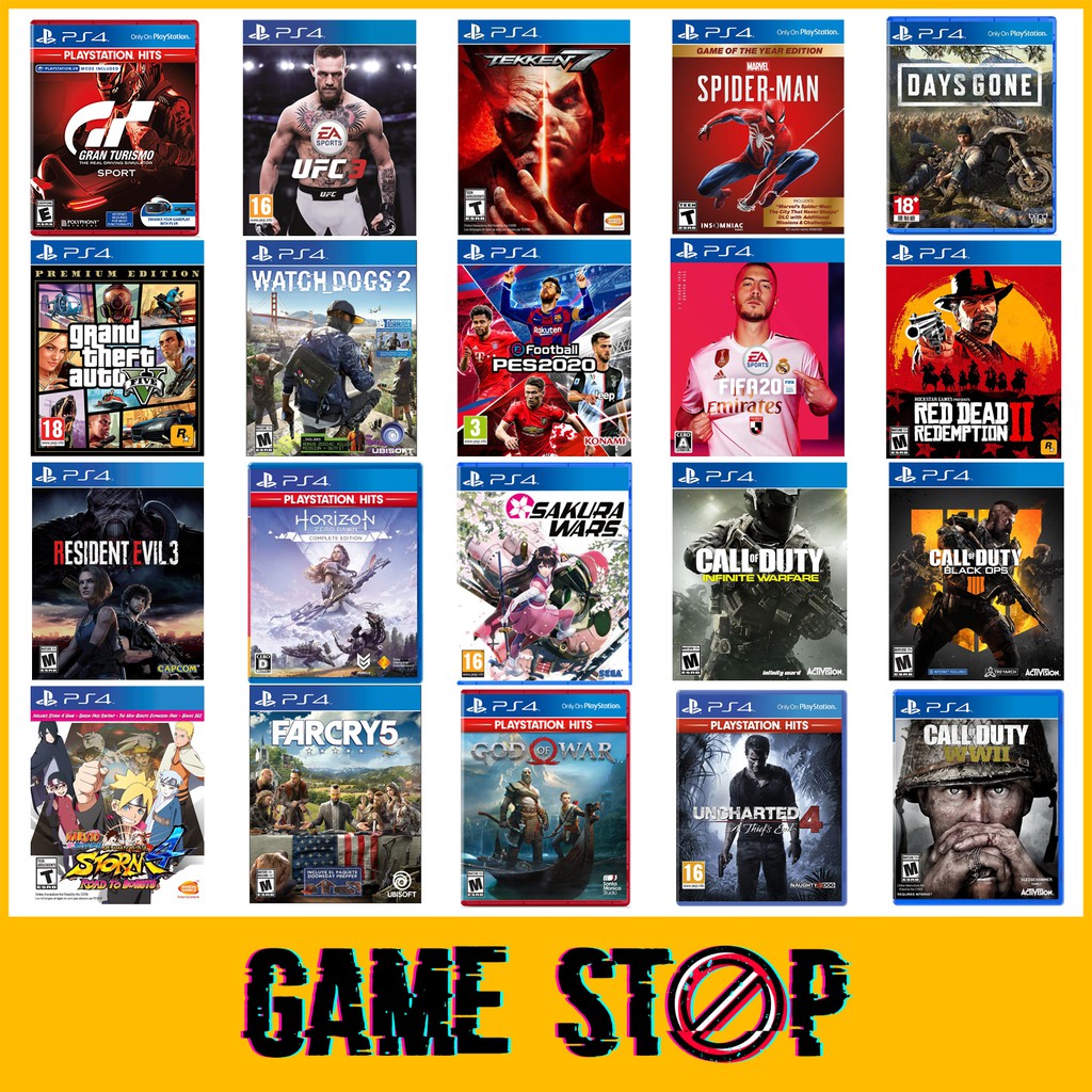 Cheapest Playstation Ps4 Games New Used Second Hand Tekken God Of War Wwe Gt Sport Gta 5 Nba2k21 Shopee Singapore