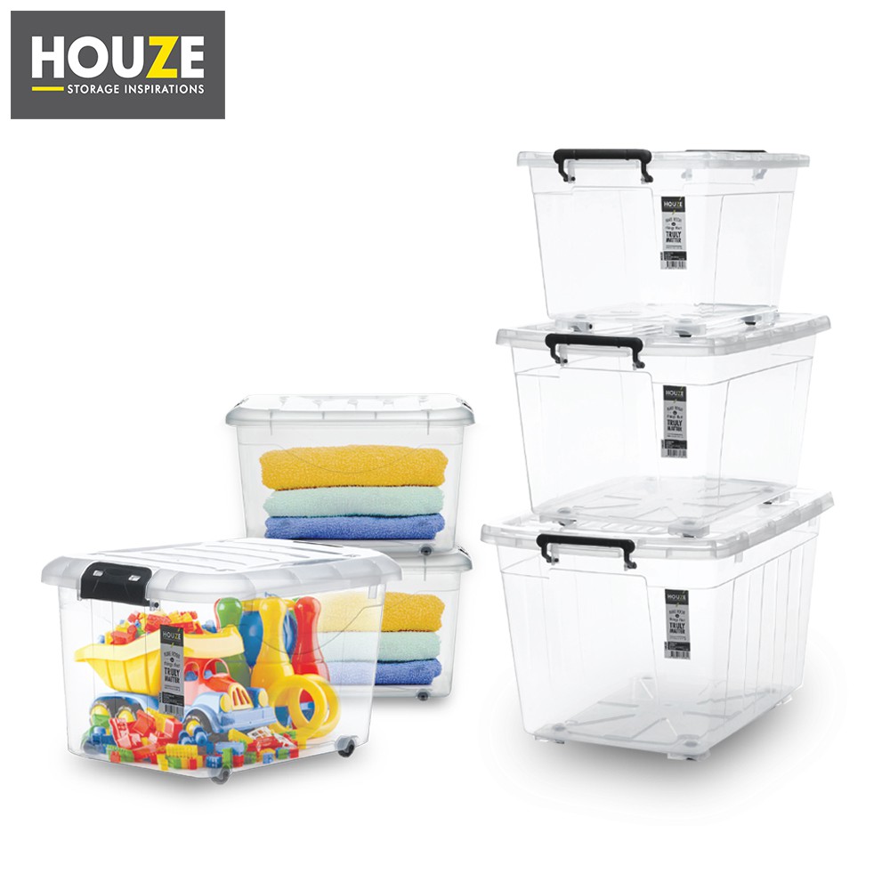 HOUZE Storage Boxes Collection [ 30L 95L ] ( Set Of 3 ) Shopee