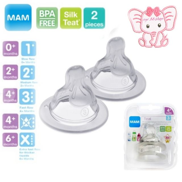 MAM Silk Teats ( 2 pcs ) Shopee Singapore
