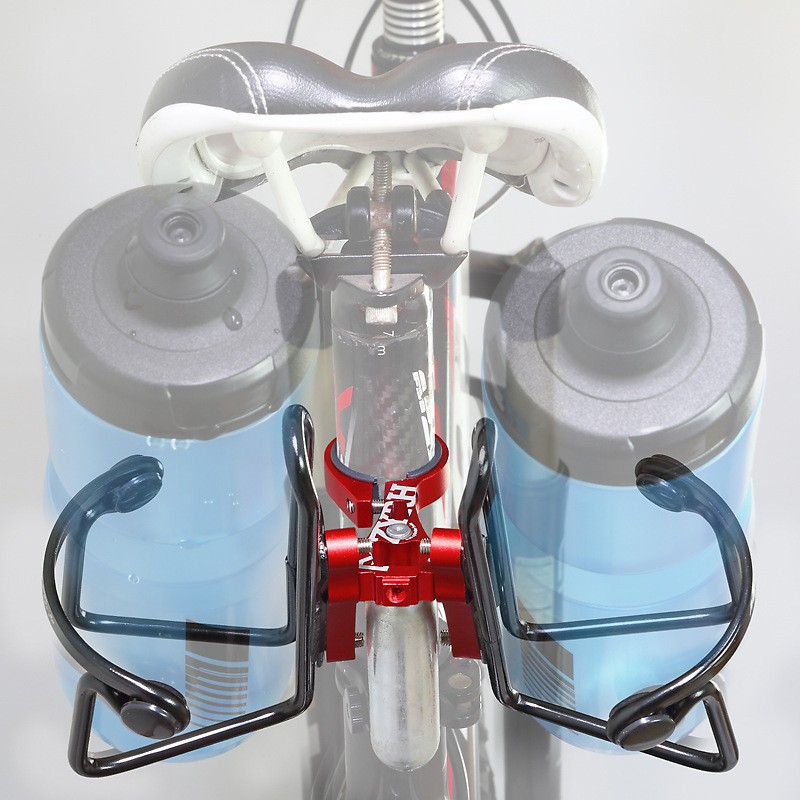 Details about   MZYRH Bicycle Double Water Bottle Cage Holder Mount Adapter Adjustable