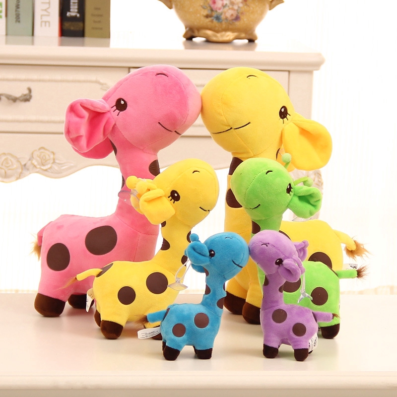 plush giraffe baby toy