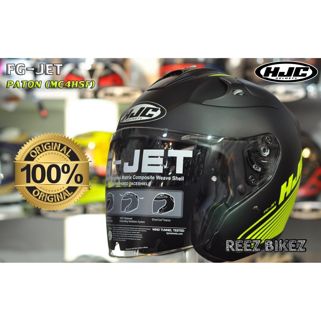 Shop Malaysia Hjc Fg Jet Paton Mc4hsf Open Face Helmet Shopee Singapore
