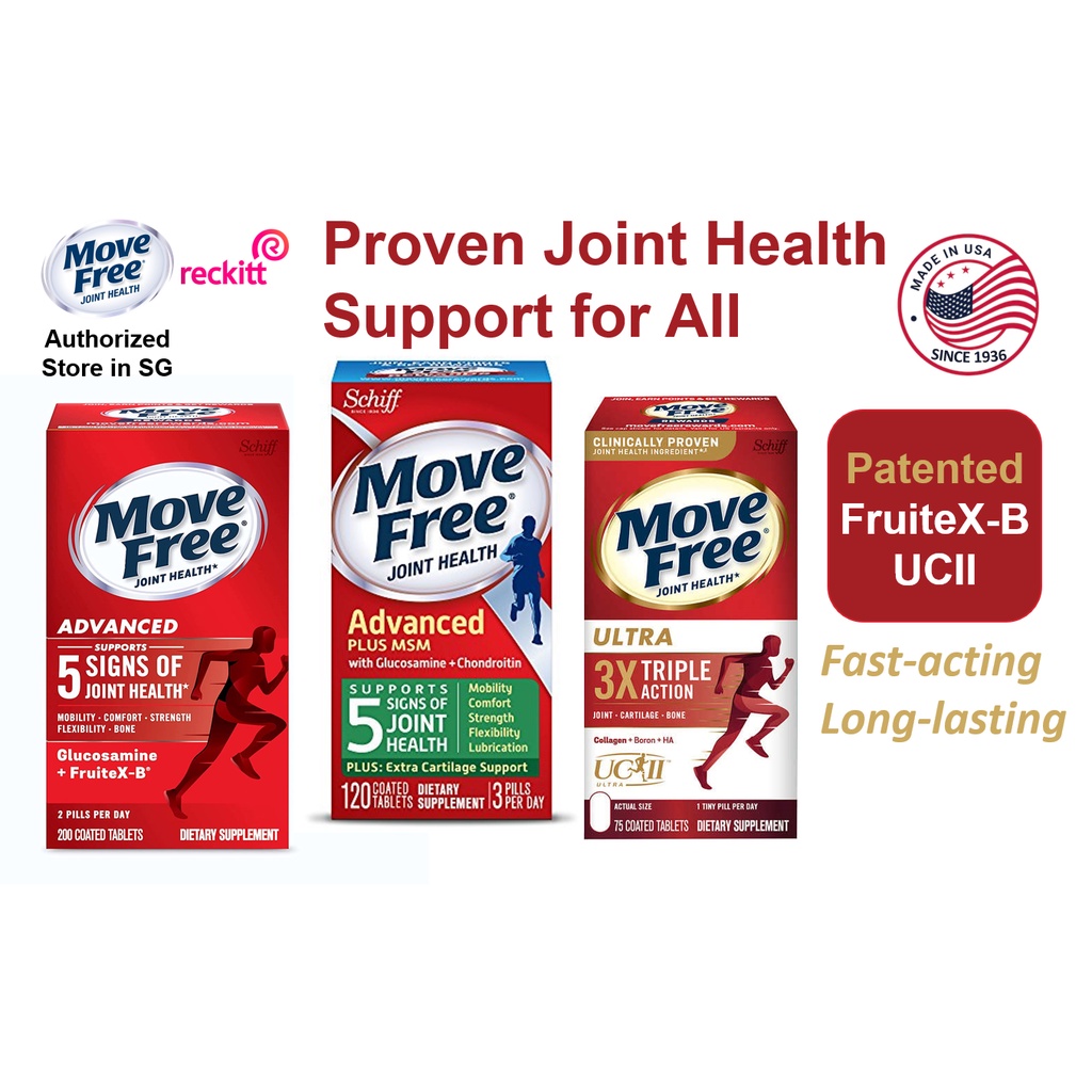 [Authorized] Schiff Move Free Joint Health Advanced/Ultra Glucosamine