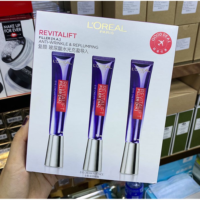 loreal purple iron eye cream